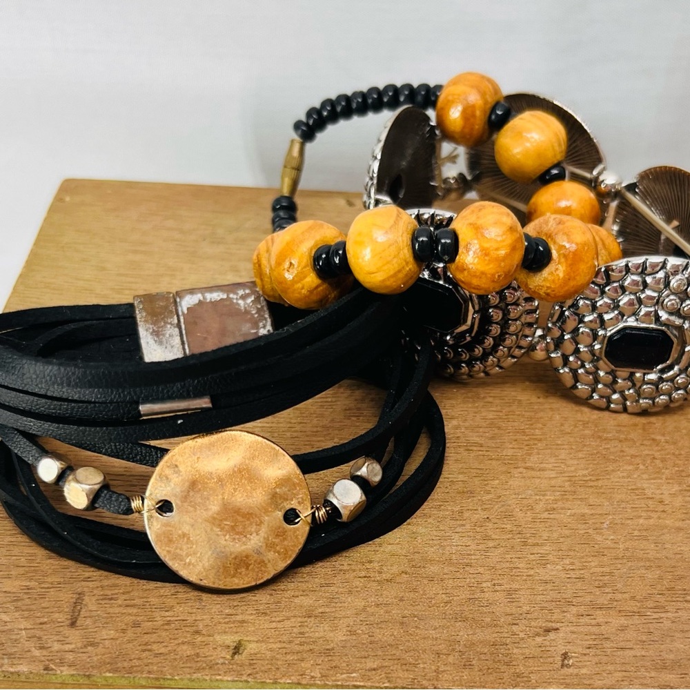 3 Black and‎ Gold Bracelet Collection